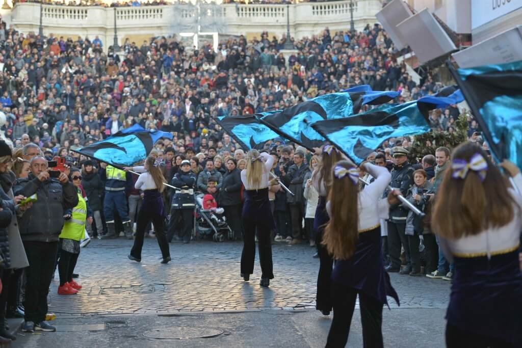 Lunedì 1 gennaio 2018 dalle 15,30 in Piazza del Popolo, con accesso libero a tutti, l'undicesimo Rome new year’s day parade.