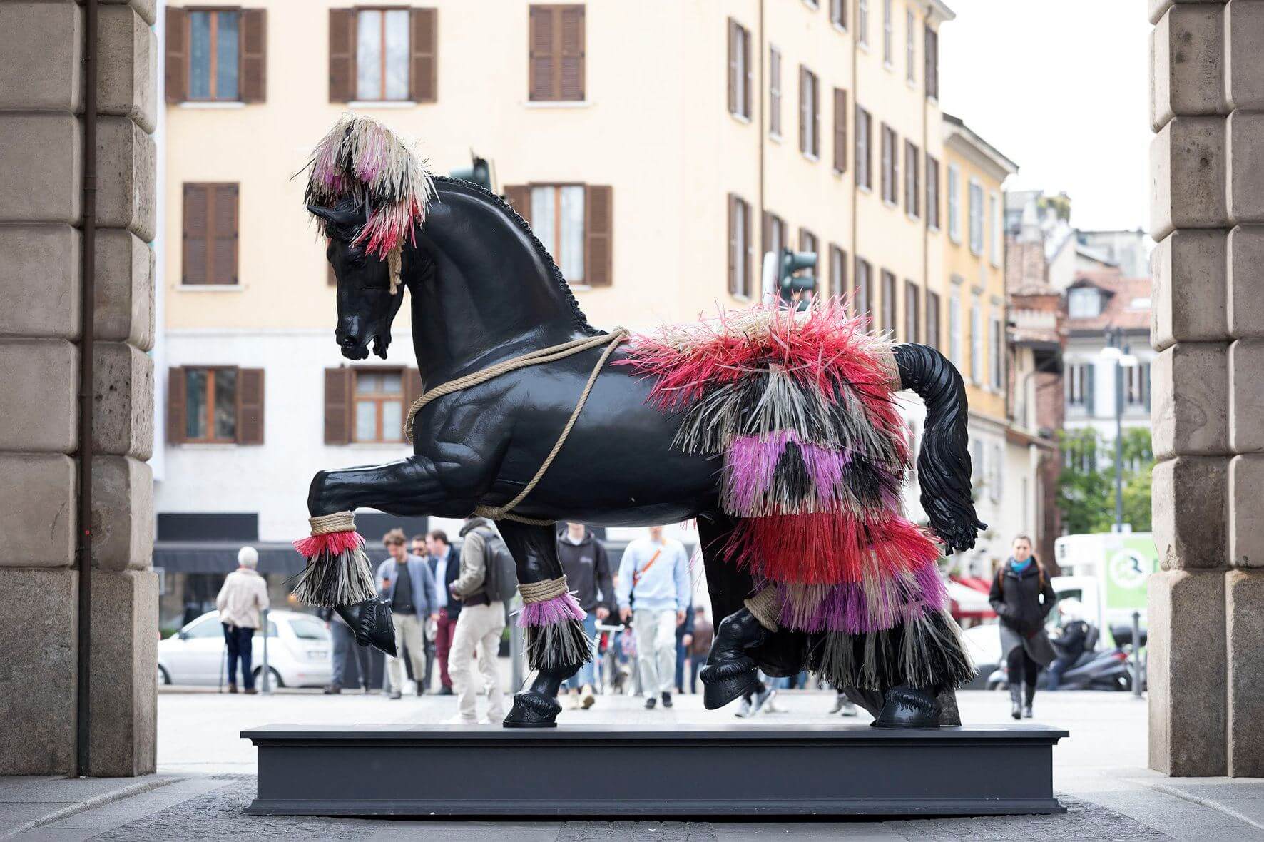 In occasione del concorso romano di Piazza di Siena, fino al 26 maggio, quattro opere del Leonardo Horse Project, patrocinato dal Ministero per i Beni e le Attività Culturali.