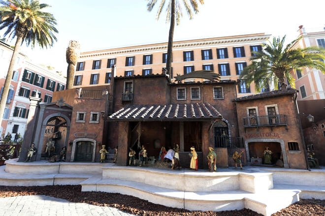 Per le festività natalizie allestito a Piazza di Spagna il tradizionale presepe pinelliano, potrà essere ammirato dal pubblico fino al 6 gennaio