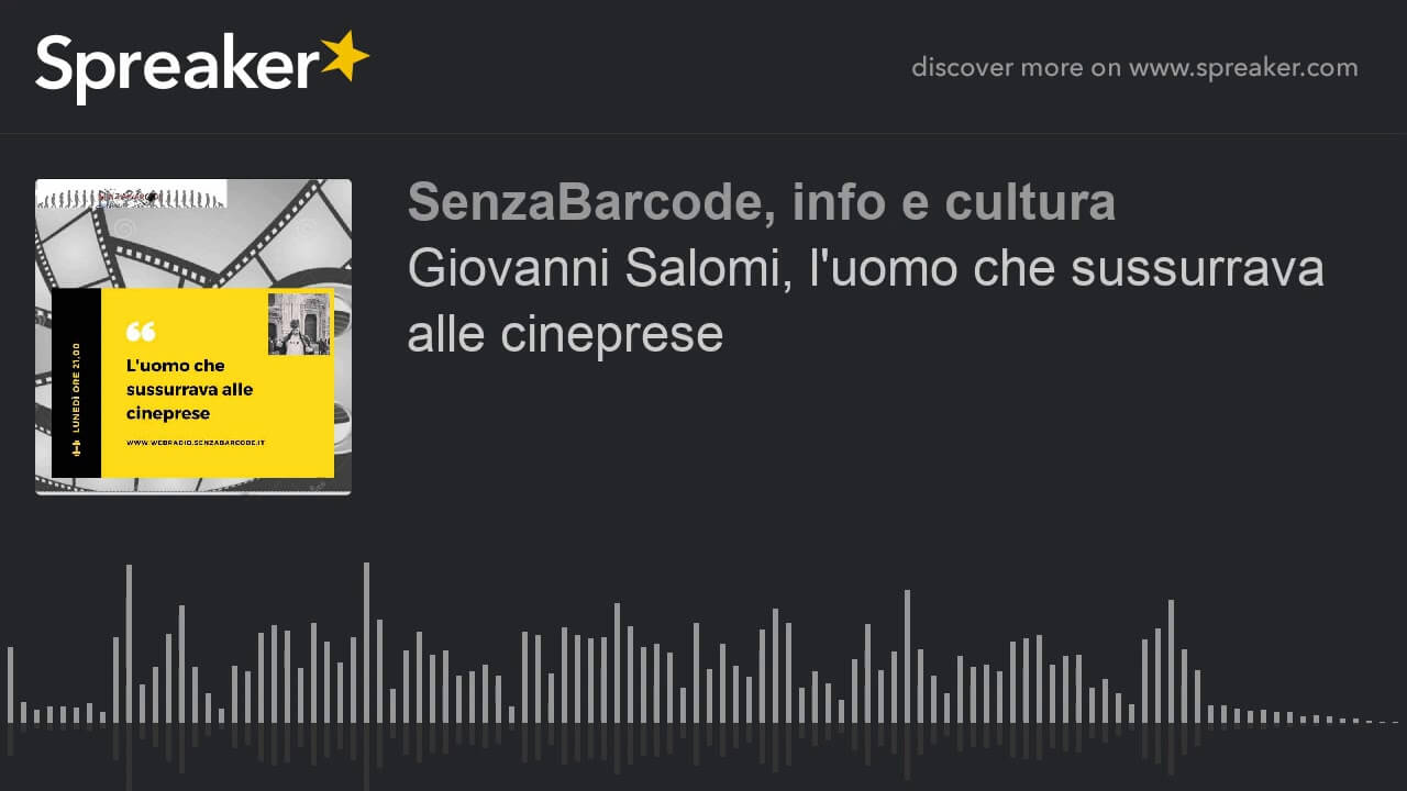 Questo mese è arrivato su WebRadio SenzaBarcode, L’uomo che sussurrava alle cineprese. Domande, recensioni e impressioni davanti e dietro l'obbiettivo.