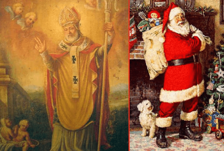 La figura di Babbo Natale affonda le proprie radici in parte nella stessa religione cristiana, nonché in alcune leggende nordiche, poi tutte confluite nel moderno Babbo.