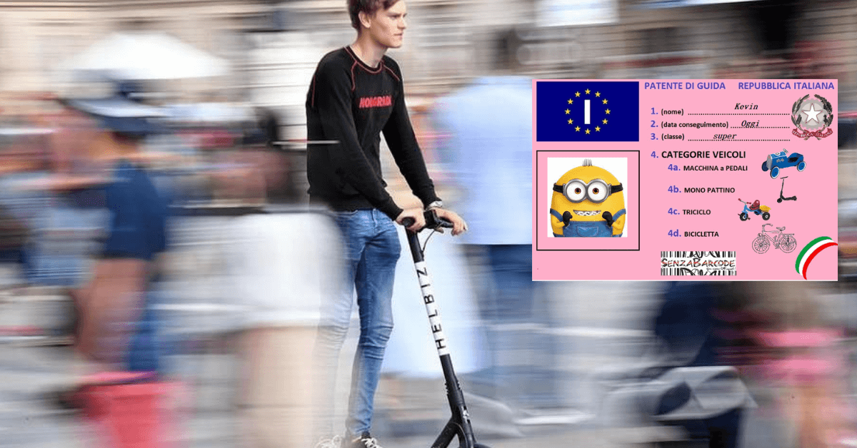 Casco obbligatorio, targa e assicurazione, servono patentino per minorenni, frecce, specchietti retrovisori e limitatori di velocità.