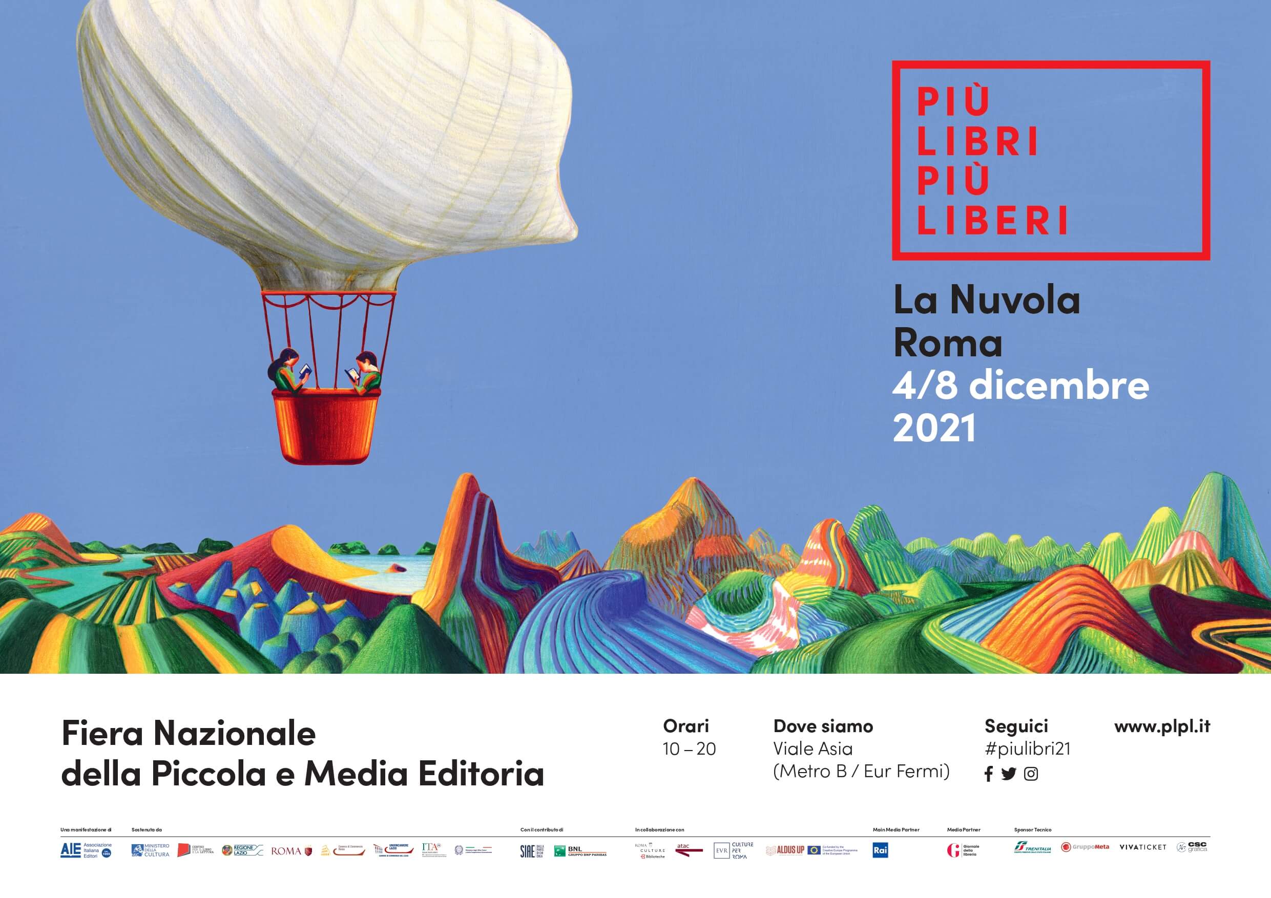 Lorenzo Mattotti firma il manifesto di Più libri più liberi. Dal 4 all’8 dicembre torna alla Nuvola la Fiera Nazionale della Piccola e Media Editoria. Il tema di questa edizione è la Libertà. 