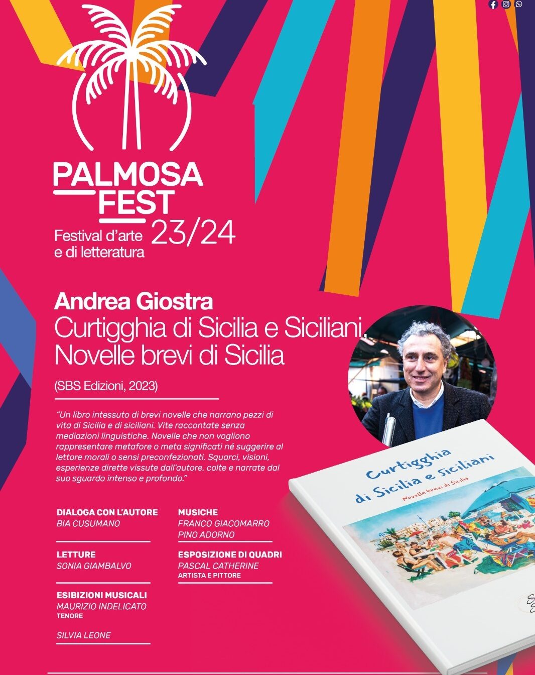 'Curtigghia di Sicilia e Siciliani' di Andrea Giostra al PalmosaFest di Castelvetrano