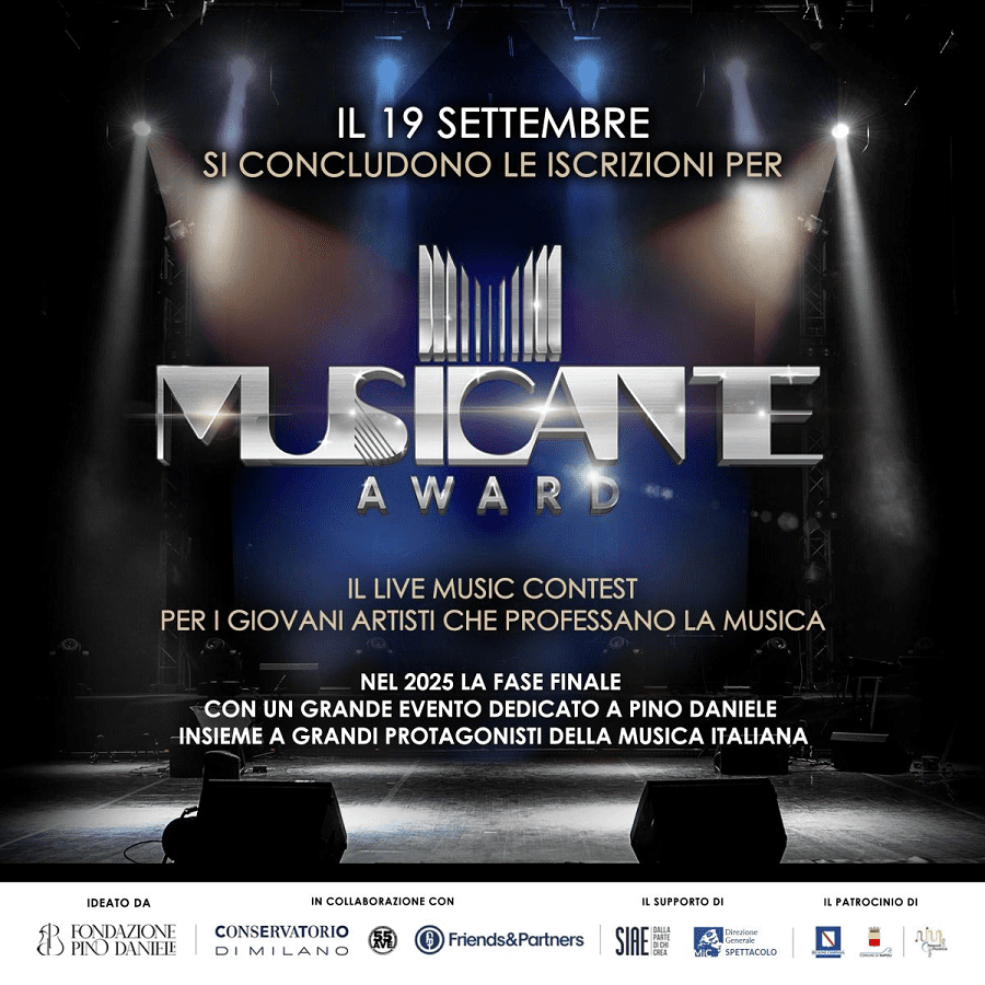 Il Musicante Award – Premio Pino Daniele è un'occasione imperdibile per giovani musicisti. Iscriviti entro il 19 settembre 2024